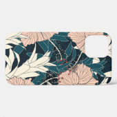 Coques Case-Mate iPhone Motif sans couture tropical avec hibiscus flowe ro (Verso (horizontal))