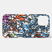 Coques Case-Mate iPhone motif sans faille. Graffiti arrière - plan.art, pa (Verso (horizontal))