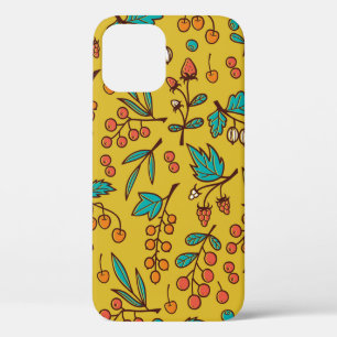 Case-Mate iPhone Case Motif sans joint avec baies sur branches.