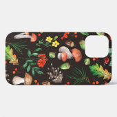 Coques Case-Mate iPhone Motif sans joint avec champignons, noix, feuilles, (Verso (horizontal))