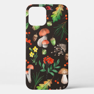 Case-Mate iPhone Case Motif sans joint avec champignons, noix, feuilles,