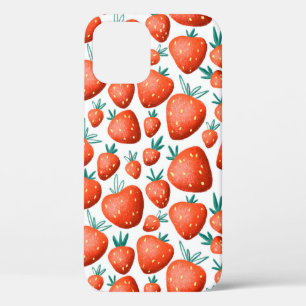 Case-Mate iPhone Case Motif sans soudure aux fraises rouges