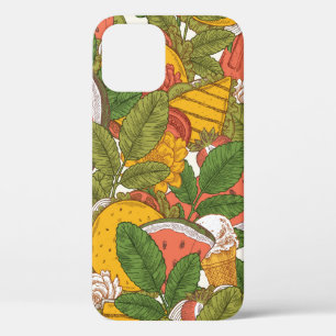 Case-Mate iPhone Case Motif sans soudure de la nourriture d'été. Sanwi