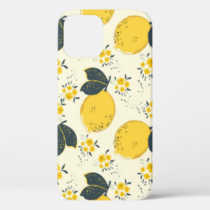 Case-Mate iPhone Case Motif sans soudure en agrumes avec citron jaune co