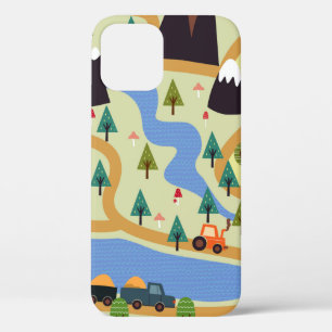 Case-Mate iPhone Case Motif sans soudure enfant avec montagnes, rivière,
