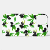Coques Case-Mate iPhone Motif sans soudure Gouache avec branche d'olivier, (Verso (horizontal))