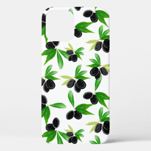 Coques Case-Mate iPhone Motif sans soudure Gouache avec branche d'olivier, (Verso)