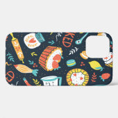 Coques Case-Mate iPhone Motif sans soudure rétro boulangerie avec points e (Verso (horizontal))