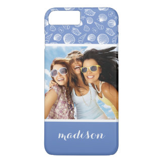 Coque iPhone 7 Plus Motif Sassy Seashell | Votre photo et votre nom