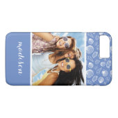 Coques Case-Mate iPhone Motif Sassy Seashell | Votre photo et votre nom (Dos (Horizontal))