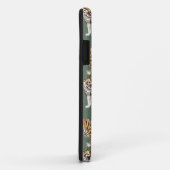 Coques Case-Mate iPhone Motif sauvage des tigres d'aquarelle tropicale mod (Dos/Droite)