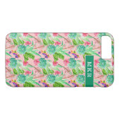 Coques Case-Mate iPhone Motif se développant de Succulents d'aquarelle (Dos (Horizontal))