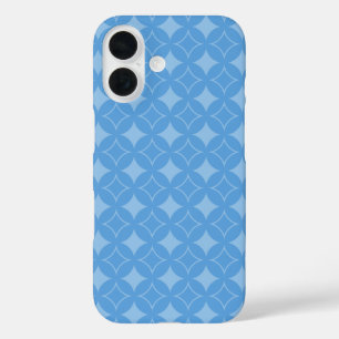 Coques iPhone 16 motif shippo bleu ciel
