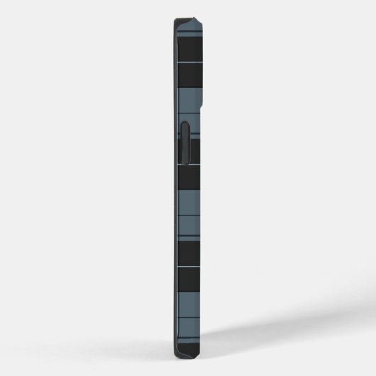 Coques Case-Mate iPhone Motif simple tartan bleu clair (Verso / Droite)