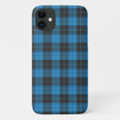 Coques Case-Mate iPhone Motif simple tartan en bleu foncé Uncomm (Dos)