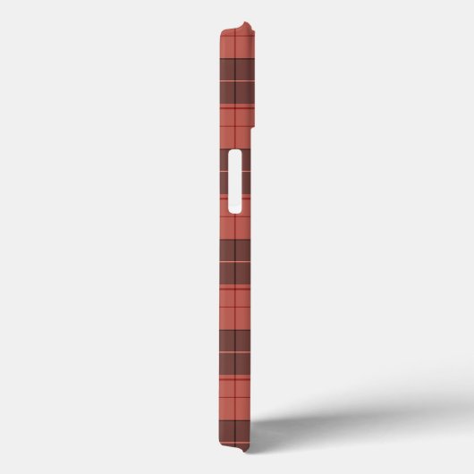 Coques Case-Mate iPhone Motif simple tartan en rouge (Verso / Droite)