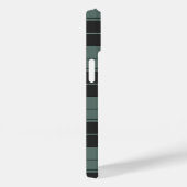 Coques Case-Mate iPhone Motif simple tartan en turquoise (Verso / Droite)