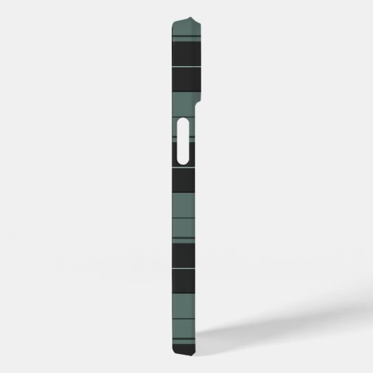 Coques Case-Mate iPhone Motif simple tartan en turquoise (Verso / Droite)