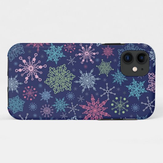 Coques Case-Mate iPhone Motif Snowflake (Dos (Horizontal))