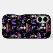 Coques Case-Mate iPhone Motif sorcière foncée florale champignon papillon (Verso (horizontal))