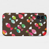 Coques Case-Mate iPhone Motif sous-marin 2 de rétros poissons abstraits (Dos (Horizontal))