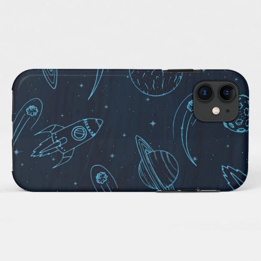 Coques Case-Mate iPhone Motif spatial (Dos (Horizontal))