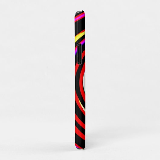 Coques Case-Mate iPhone Motif spiral coloré (Dos/Droite)