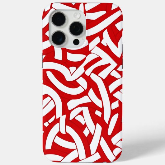 Coques Case-Mate iPhone 💫 Motif Spiralé Rouge et Blanc 🎨 (Verso)