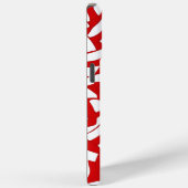 Coques Case-Mate iPhone 💫 Motif Spiralé Rouge et Blanc 🎨 (Verso / Droite)