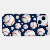 Coques Case-Mate iPhone Motif sportif de baseball (Verso (horizontal))