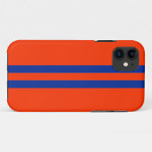 Coques Case-Mate iPhone Motif Sporty Blue et Orange Stripes (Dos (Horizontal))
