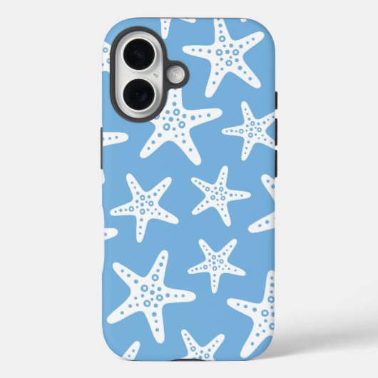 Coques Case-Mate iPhone Motif Starfish Bleu (Verso)