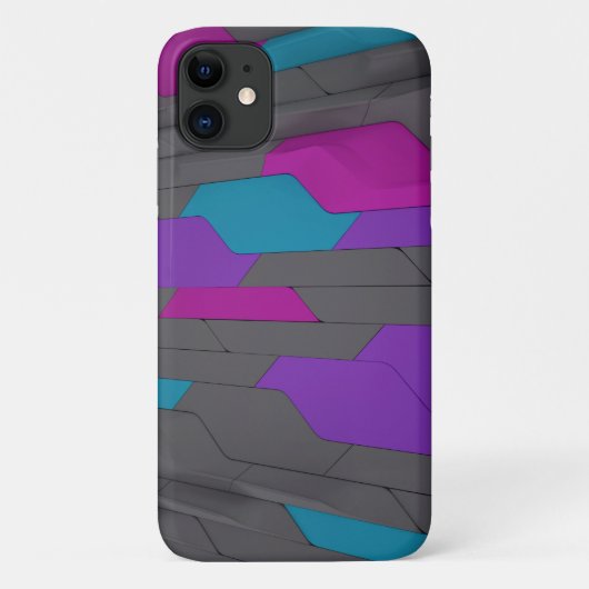 Coques Case-Mate iPhone Motif stylé géométrique abstrait moderne (Dos)