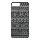 Coques Case-Mate iPhone Motif stylisé par Aztèque noir et gris I (Dos)