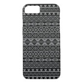 Coques Case-Mate iPhone Motif stylisé par Aztèque noir et gris I (Dos)