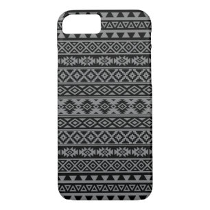 Case-Mate iPhone Case Motif stylisé par Aztèque noir et gris I
