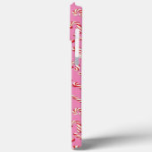 Coques Case-Mate iPhone Motif Sucre de canne rose (Verso / Gauche)