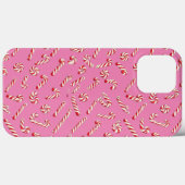 Coques Case-Mate iPhone Motif Sucre de canne rose (Verso (horizontal))