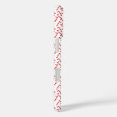 Coques Case-Mate iPhone Motif sucre de canne rouge et blanc (Verso / Droite)