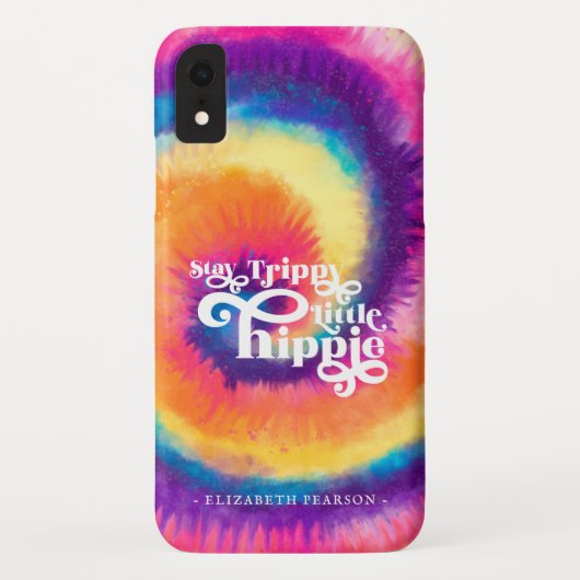 Coques Case-Mate iPhone Motif super Tie Dye | Retro Little Hippie (Dos)