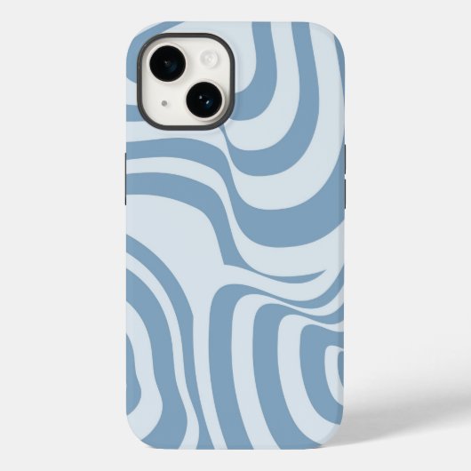 Coques Case-Mate iPhone Motif Super Y2K rétro bleu (Verso)