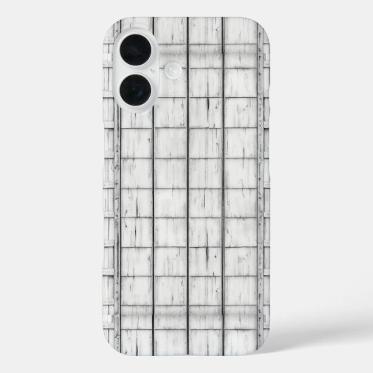 Coques Case-Mate iPhone Motif symétrique en bois blanc (Verso)