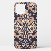 Coques Case-Mate iPhone Motif symétrique sans couture dans le style Damask (Verso)