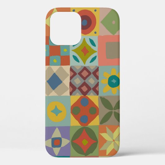Coques Case-Mate iPhone Motif Talavera. Un patchwork indien. Nom turc (Verso)