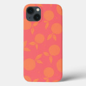Coques Case-Mate iPhone motif tangerine Abstrait (Verso)