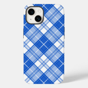 Coque Pour iPhone 14 Motif Tartan Brun Blanc yxm0uat9