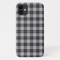 Motif tartan simple en gris