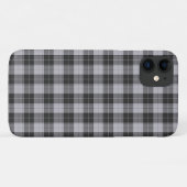 Coques Case-Mate iPhone Motif tartan simple en gris (Dos (Horizontal))