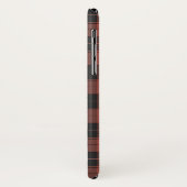 Coques Case-Mate iPhone Motif tartan simple en rouge (Dos/Gauche)