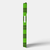 Coques Case-Mate iPhone Motif tartan simple en vert foncé (Verso / Droite)